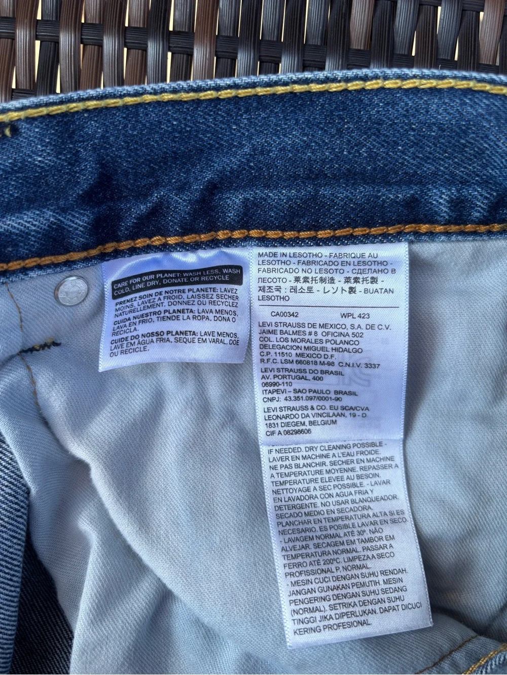Levi's 505 Classic Straight Fit Men’s Blue Jeans 38x29